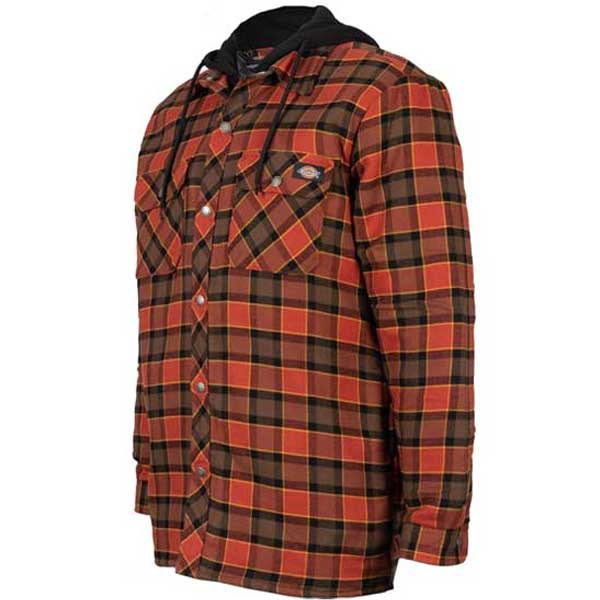 Fleece Hooded Flannel Shirt Jacket for Men