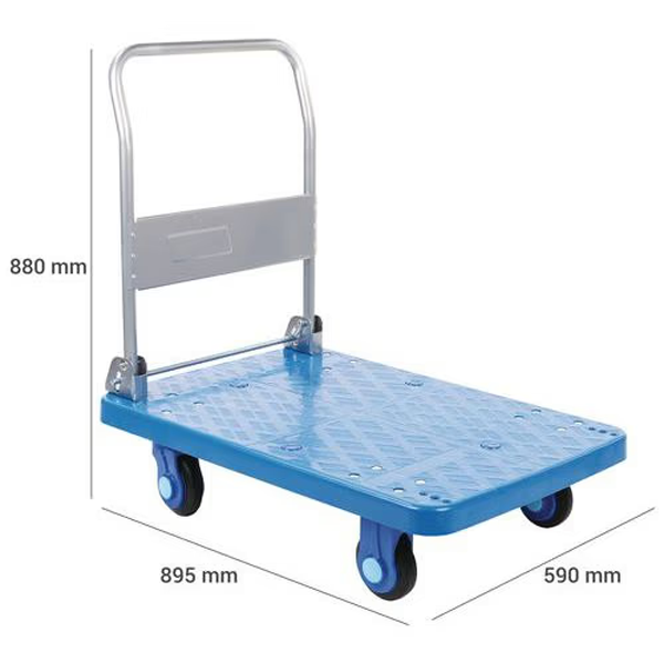 Folding Plastic Platform Trolley