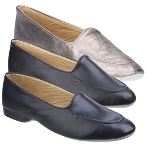 Fornells Ladies Soft Leather Slippers