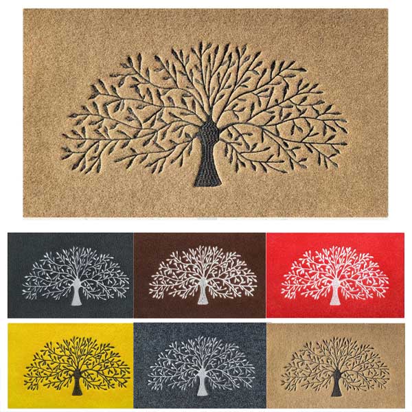 Front Door Outdoor Entry Tree of Life Welcome Mats Farmhouse Entrance Decor For Outdoor