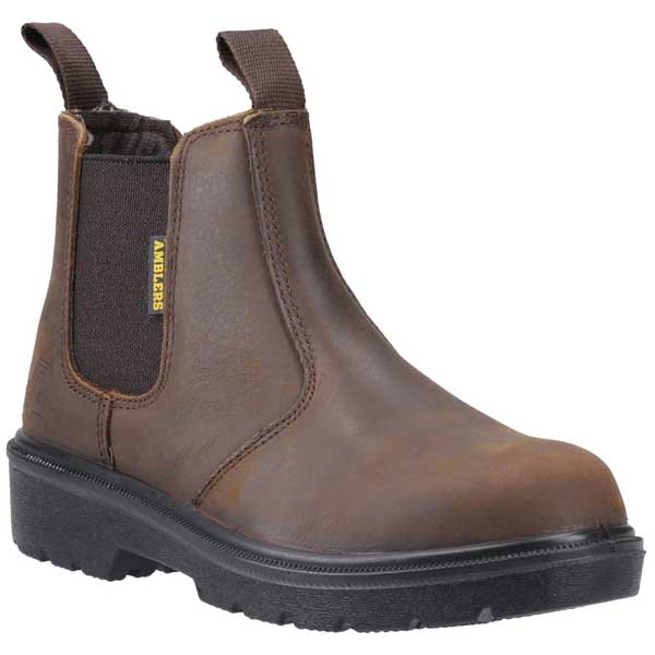 FS128 Lightweight Safety Dealer Brown Boots