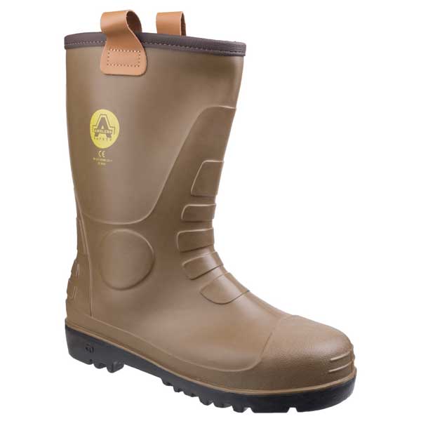 FS95 Tan PVC Midsole Riggers Safety Boots
