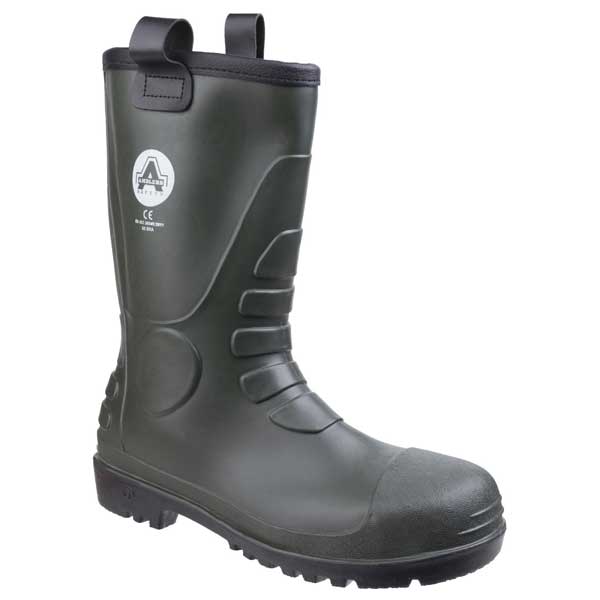 FS97 Warm Lining Green PVC/Nitrile Rigger Boots