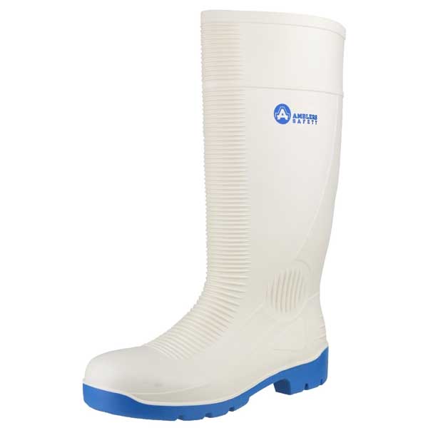 FS98 PVC White Safety Wellington Boots