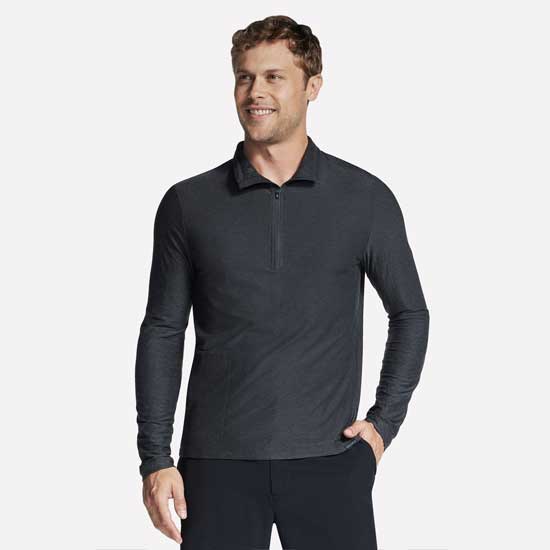 GO DRI Flatlock Seam 1/4 Zip Pullover