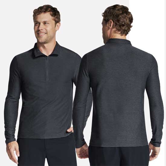GO DRI Flatlock Seam 1/4 Zip Pullover