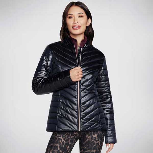 Go Shield Shine Quilted Zip Jacket