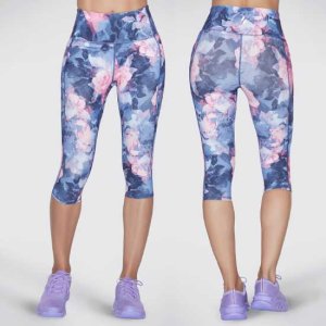 GO FLEX Summer Rose Capri Leggings with Chafe Free Seams