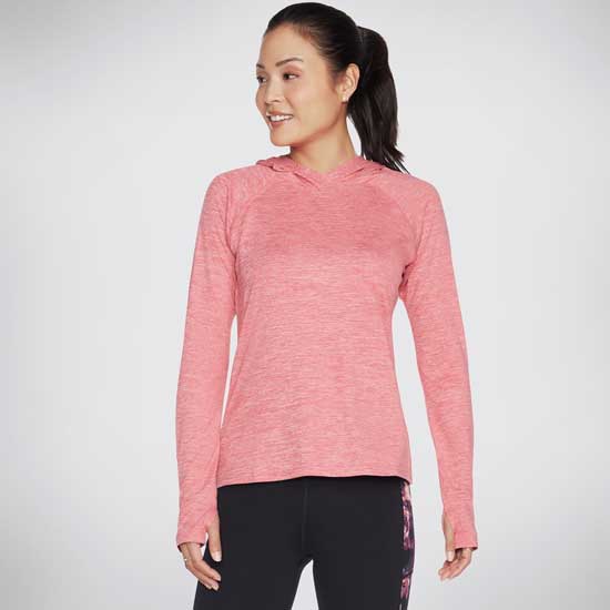 Brisk Escape Hooded Top with Thumbholes and Zip Pocket