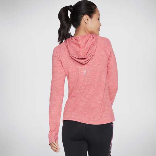 Brisk Escape Hooded Top with Thumbholes and Zip Pocket