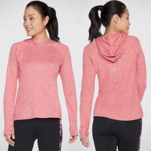 Brisk Escape Hooded Top with Thumbholes and Zip Pocket