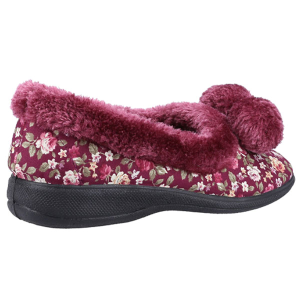 Goldfinch Floral Pom Pom Ladies Slipper