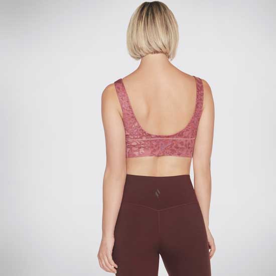 GOSCULPT Longline Sports Bra with Leopard Print