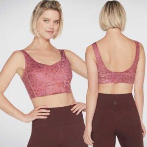 GOSCULPT Longline Sports Bra with Leopard Print