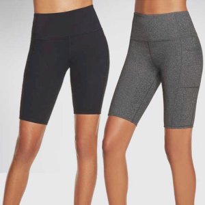 GOWALK High Waisted 10 Inch Bike Shorts