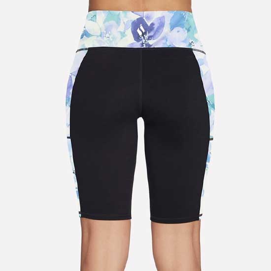 GoWalk Seascape Floral Bike Shorts for Women