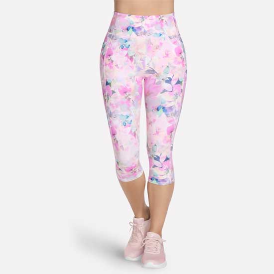 Ladies Seascape Floral Capri with Soft Stretch Fit