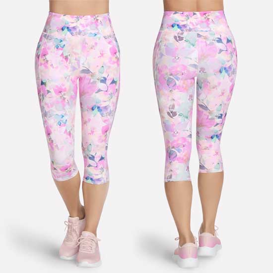Ladies Seascape Floral Capri with Soft Stretch Fit