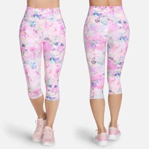 Ladies Seascape Floral Capri with Soft Stretch Fit