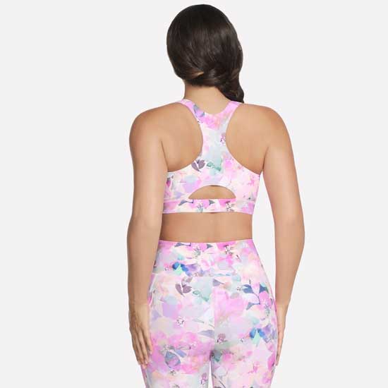 Floral Print Racerback GoWalk Bra with Front Zipper