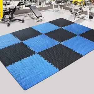 Non-slip gym mats & tiles for home & commercial gyms in UK