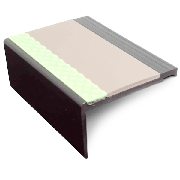 Hard Node PVC 67.5mm × 39mm Heavy Duty Commercial Stair Nosing