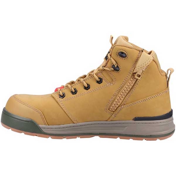 Hard Yakka Leather 3056 Side Zip and Lace  Up Boots