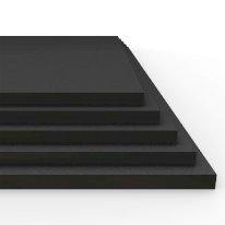 HDPE Plastic Lightweight Sheet Black - 8mm Thick
