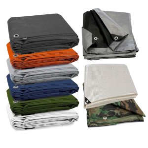 Heavy Duty 100 GSM Tarpaulin Waterproof Furniture Caravan Cover Sheet Multipurpose