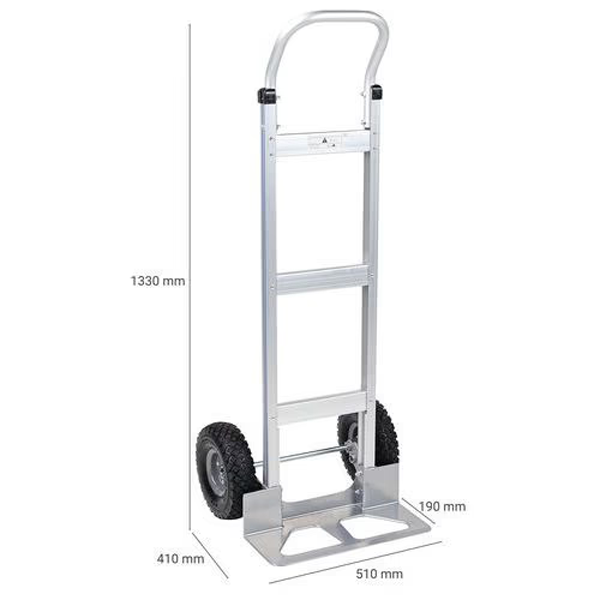Heavy Duty Aluminium Sack Truck - Capacity 150kg