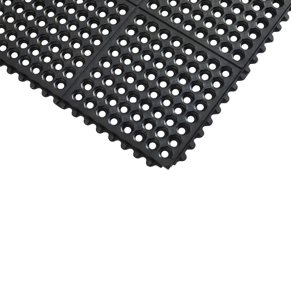 Heavy Duty Cushion Link Anti-Fatigue Mat with Open Cell Design