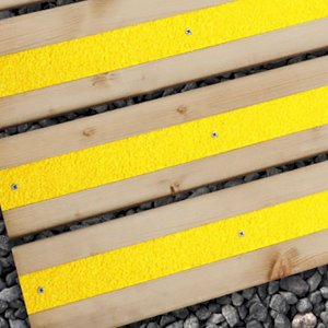 Heavy Duty GRP Decking Strips 50mm Width Anti Slip