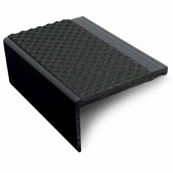 Heavy Duty Hard Node PVC Stair Nosing 60.4 x 32mm Tredsafe Non Slip