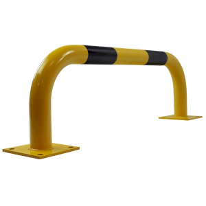Heavy Duty Hoop Safety Bolt Down Barriers - Black & Yellow