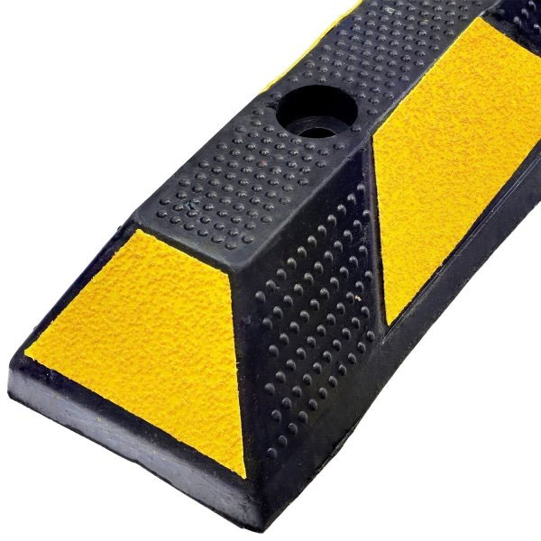 Heavy-Duty Rubber Parking Stop Kerb