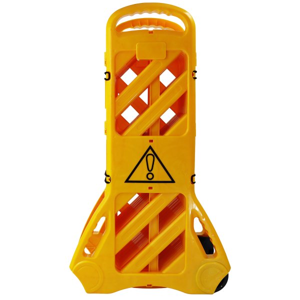 Heavy-Duty Yellow Portable Safety Barrier- Long-Term Durable