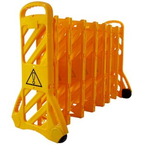Heavy-Duty Yellow Portable Safety Barrier- Long-Term Durable