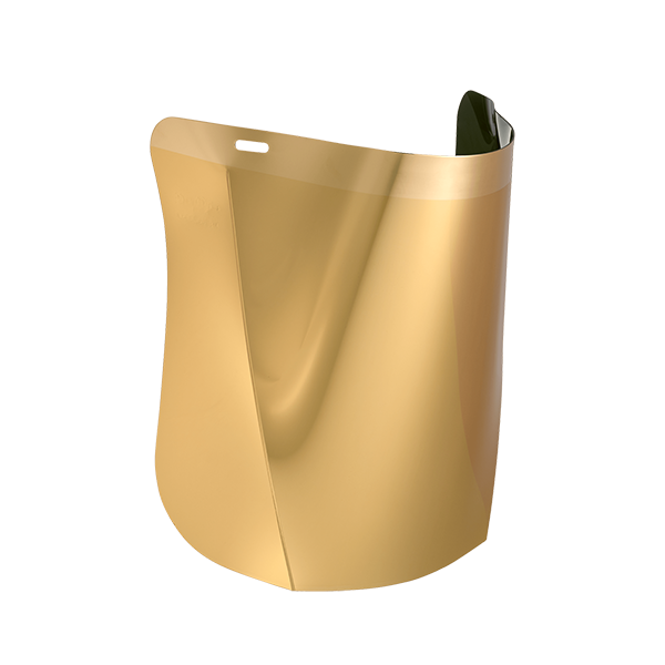 Goldplated Polycarbonate Hellberg Visor