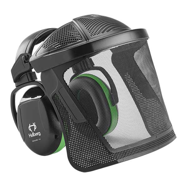 Hellberg Secure 1 Headband with Nylon Mesh Visor