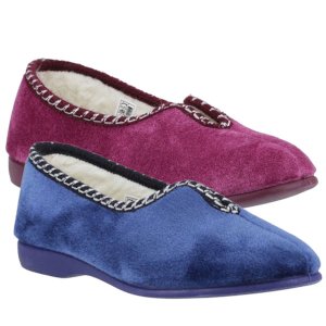 Helsinki Ladies Faux Fur Comfort Slippers