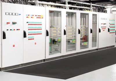 Electrical safety matting preventing workplace electrical hazards
