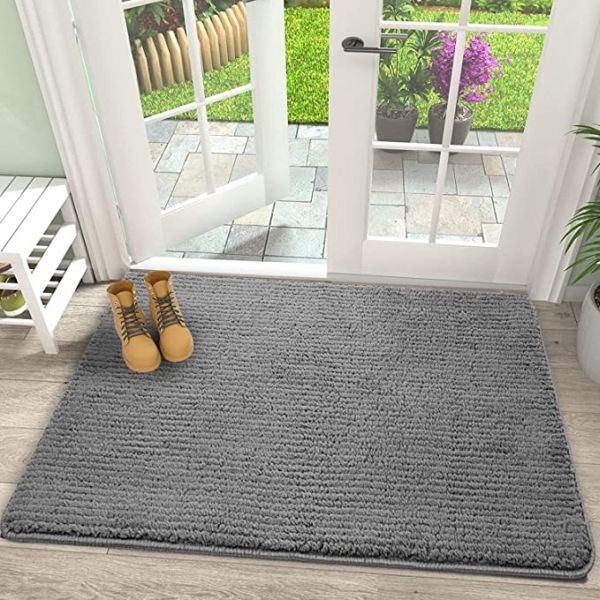 Indoor Door Mat Washable Doormat Indoor Dirt Trapper Non-slip