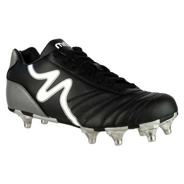 Screw-In Stud Leather Rugby Boots for Football