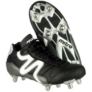 Terra Durable Leather Rugby Boots with Screw Studs