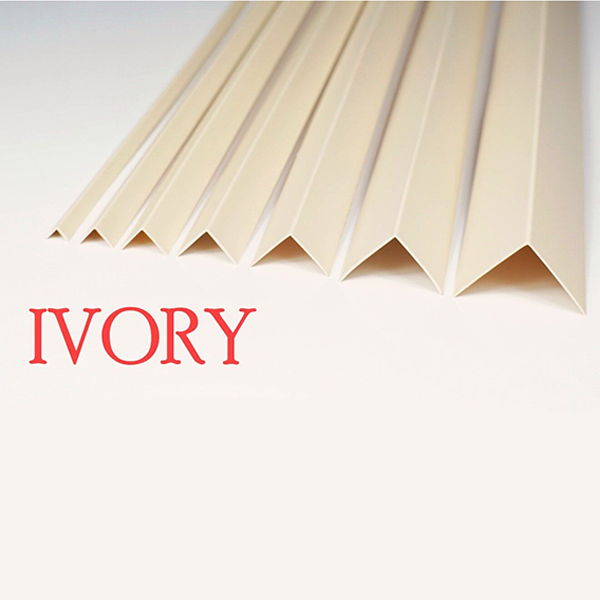 Ivory Plastic PVC Corner 90 Degree Angle Trim With 1m Length 
