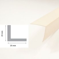 Ivory Plastic PVC Corner 90 Degree Angle Trim With 1m Length 