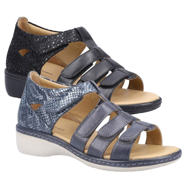 Julie Open Toe Sandal – Touch Fastening Design