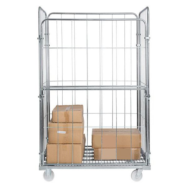 Jumbo 4 Sided- Demountable Warehouse Cage On Wheels