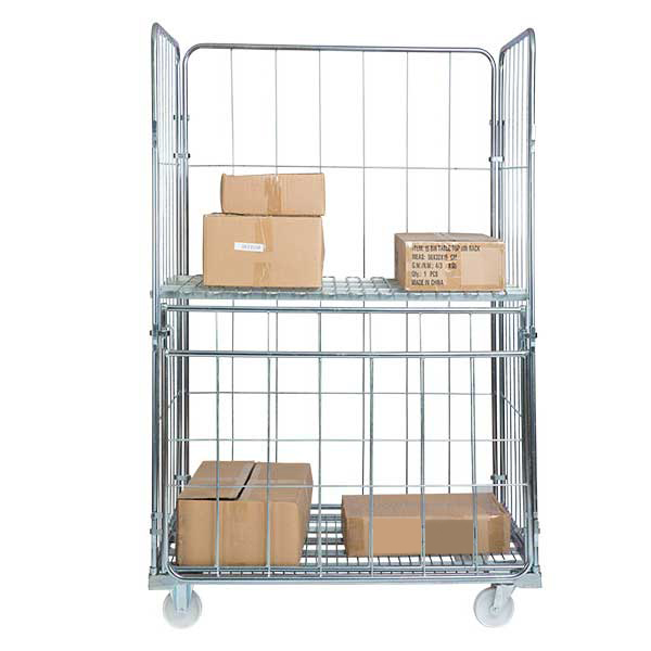 Jumbo 4 Sided- Demountable Warehouse Cage On Wheels