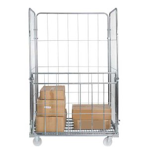 Jumbo 4 Sided- Demountable Warehouse Cage On Wheels